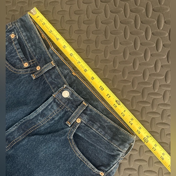 VTG Levis 501 Jeans Men’s 33x30 Blue Regular Straight Button Fly Dark Wash Denim - Picture 6 of 8